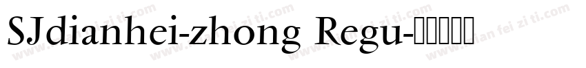 SJdianhei-zhong Regu字体转换